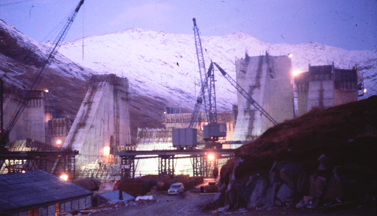 Cruachan dam construction