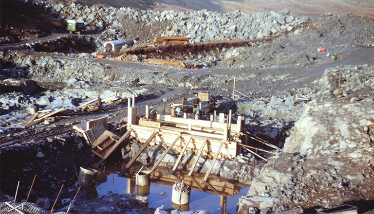 Cruachan dam construction